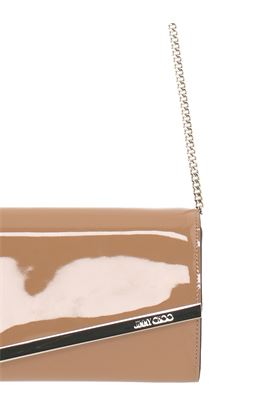 POCHETTE JIMMY CHOO IN VERNICE BEIGE EMMIE. Jimmy Choo | EMMIEPATBISCUIT/LIGHTGOLD